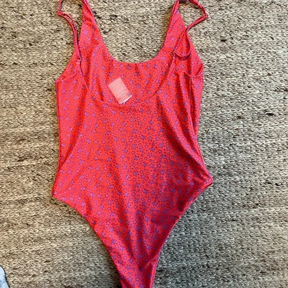 Kulani Kinis Pink and Purple One Piece Swimsuit - Picture 2 of 6